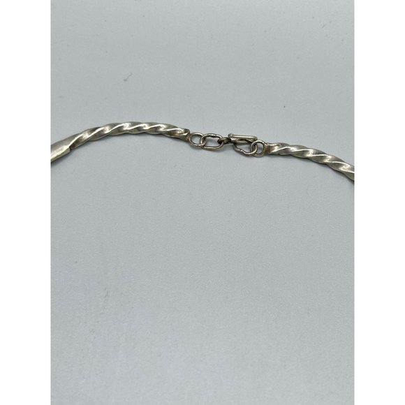 Handcrafted Brutalist Necklace Purple Striped Agate Stone Unusual Chunky Stones - Picture 6 of 9